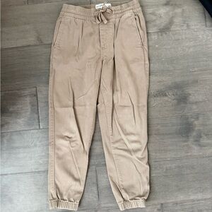 abercrombie kids boys tan casual jogger pants